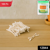 Tulips Paper-Stick Cotton Swabs - (100 Pc /  Set)